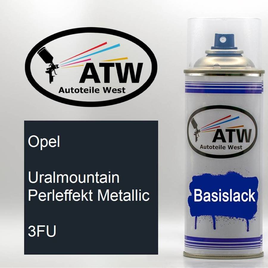 Opel, Uralmountain Perleffekt Metallic, 3FU: 400ml Sprühdose, von ATW Autoteile West.